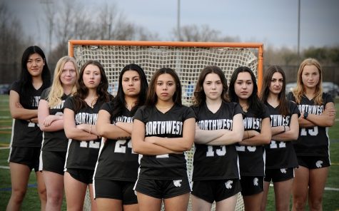 Senior members of the Northwest High School Girls Lacrosse Team for 2023