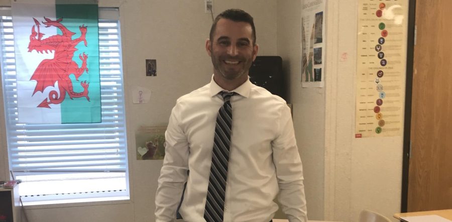 Mr. Parry in his classroom at Northwest High School.